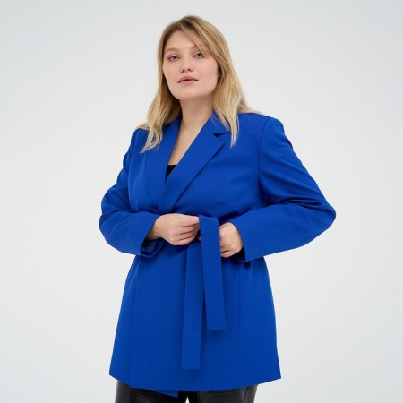 Women's jacket with a Mist Plus-Size belt, size 58, blue color-2