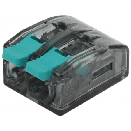 Terminal era compact series 412 with a lever 2 holes 0.5-4 mm2