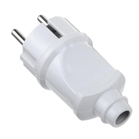 TDM straight fork, 16 A, 250 V, IP20, with salary, white-1