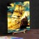 Picture on numbers on a canvas with a subframe "Ship in the Ocean", 40 x 50 cm