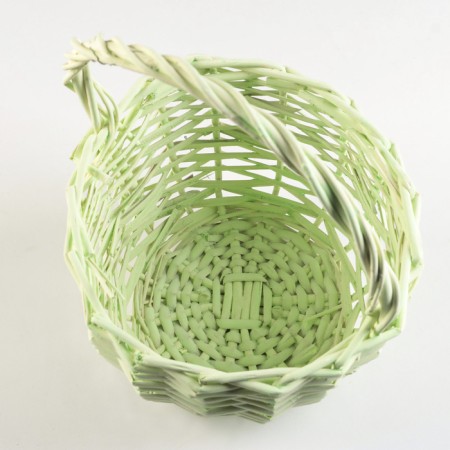 Set of baskets, d24x13/26 cm, d18x11/23 cm, 2 pcs, green, willow-3