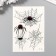 Black body tattoo with the color "Spiders and Web" 15x10.5 cm