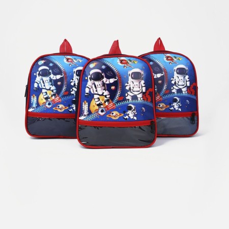 Children's backpack on lightning, 1 outer pocket, insert mix, colorful/red color-5