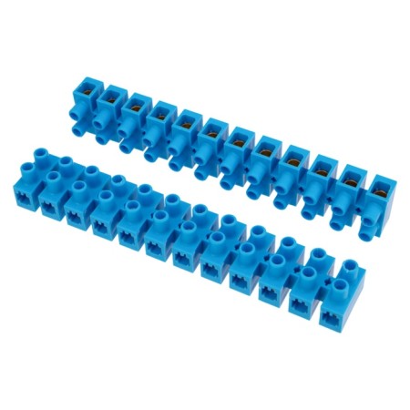 Klement screw block KV-25 10-25, current 60 A, polypropylene blue rexant (10 pcs.