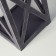 Kashpo wooden 14 × 14 × 26 cm "Lantern High-tech Provence", gray graphite