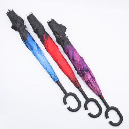 Umbrella - on the contrary, "flowers", mechanical, 8 spokes, r = 53 cm, color mix-18