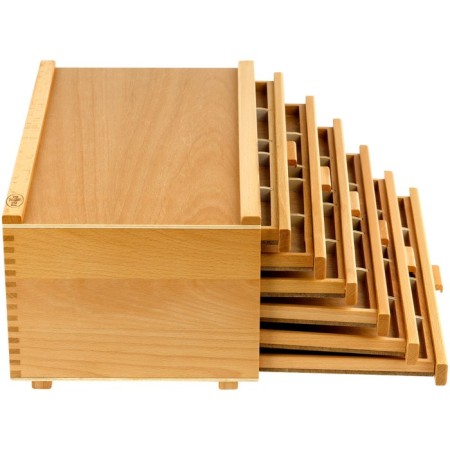 Organizer for pastel Gamma "Studio", 6 levels, 40.6 x 24.9 x 18.5 cm, beech-4