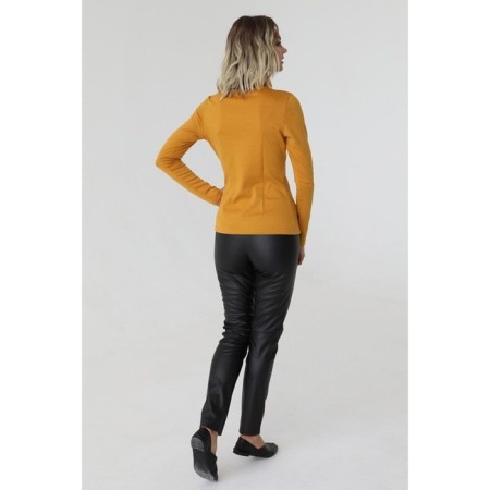 Basic turtleneck from dense knitwear, size 48-1