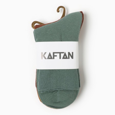 Набор женских носков KAFTAN Base 3 пары, р. 36-39 (23-25 см) горчичн/терракот/зелен-2