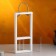 Kashpo wooden 18 × 5 × 40 cm with 3 flasks 15 cm "Extra frame", pen, white give beautifully