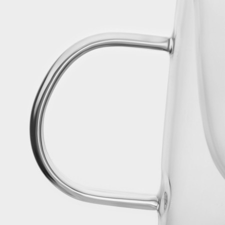 A set of glass mugs with double walls Magistro "Coffee", 200 ml, 13 × 9.5 × 8 cm, 2 pcs-4