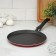 Pancakes "Expert", d = 25 cm, plastic handle, anti -stick coating, burgundy color