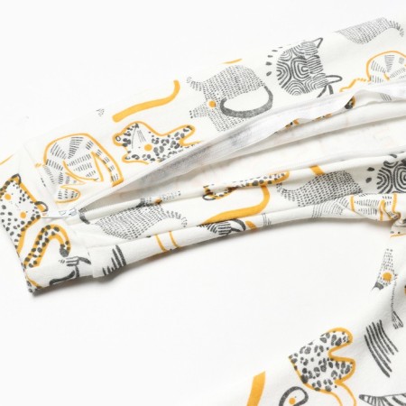 Combineson children's (3 pcs.), Orange/leopard/white color, height 86 cm-10