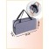 Cosmetic bag with a grid, blue color