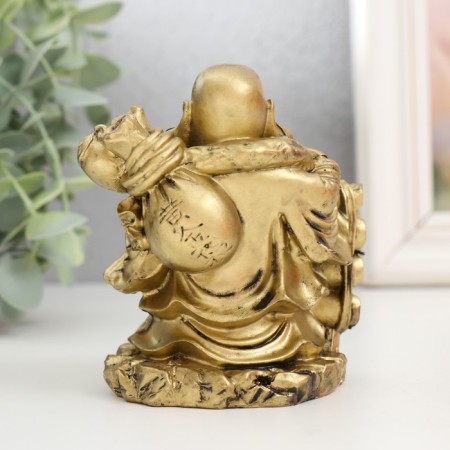 NECKE Polystone for bronze "Hothee with a bowl. Luck" 6x8x9.5 cm-2