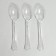 Tablespoons plastic "shine", in a set of 12 pieces, silver color