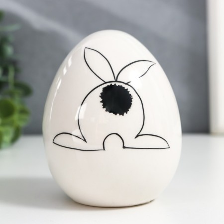 Souvenir Ceramics Egg "Hare tail" 6.3x6.3x9 cm
