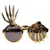 Carnival glasses "Hands", Golden color