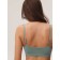 Female top on thin adjustable straps with mirey top with cup cups, size 50, turquoise color