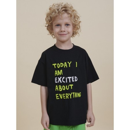 T -shirt for boys, height 92 cm, black color