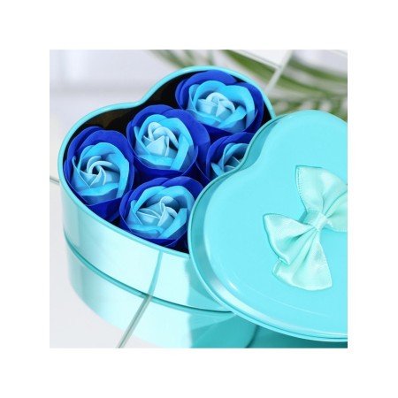 Soap roses, three -color, set of 6 pcs.-6