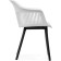 Crocs plastic stool/tissue mint, black/white 55x58x77 cm