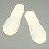 Disposable slippers, standard, white-beige, 42 rub.