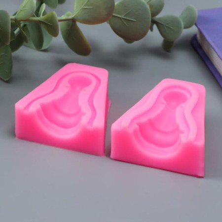 Mold Silicon "Pig" set 2 pcs 3.2x2.6 cm-1