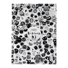Записная книжка, А6, 64 листов, в клетку/линейку, "Прикольные кляксы", твердая обложка, матовая ламинация, блок офсет 60г/м2