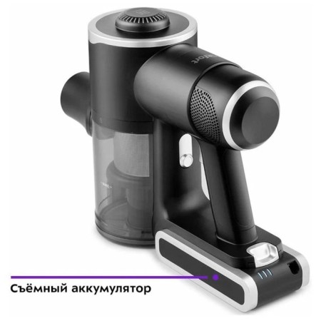 Vacuum cleaner KitFort KT-5123, vertical, wireless, 2 in 1, 350 W, 1 l, battery, black-7