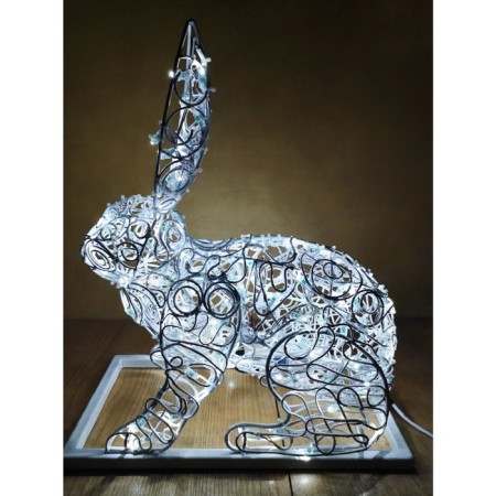 LED figure "Hare", 40 × 80 × 40 cm, 60 watts, 220 B