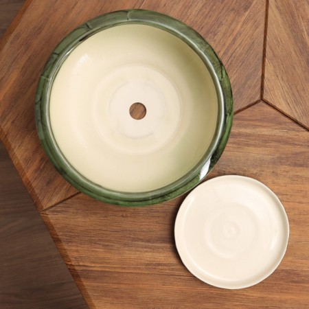 Set of pots 3pcs "Pad" 9 l/4.5 l/1.5 l green-3