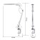 NLED-496-12W-S desktop lamp on the silver clamp