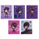 Notebook of 48 sheets in the cage "Girls Gotha", cover coated cardboard, glitter, mix