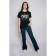 Women's T -shirt Let’s GO, size 52, black color