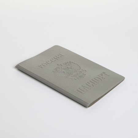 Passport cover, gray color-2
