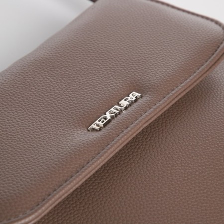 Women's bag Textura, messenger, small size, brown color-4