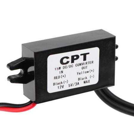 TORSO voltage converter, 12 - 5 V, 2 USB, 3 A-1