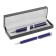 Gift handle, ball "espresso" in the leatherette case, rotary, blue, with silver