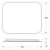Mirror with Defesto LED lighting 15 W, 50x40 cm, sensory switch, neutral white light