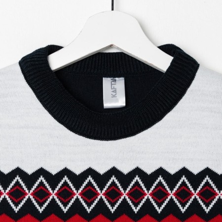 Knitted jumper KAFTAN "SNOW" size 54-8