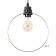 Economic light "Fiori" 3x40W E27 Black-gold 42x42x78 cm.