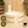Wooden gang, 5 l, round, linden, plastic insert ft