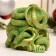 Climb "Snake on the skull" Green with gilding, 11x10x8cm