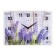 Watch wall, interior "purple flowers", silent, 25 x 35 cm