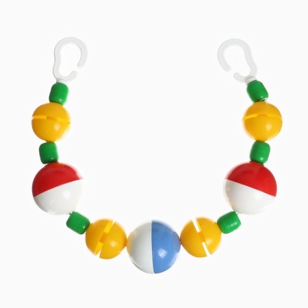 Stretching to a stroller/crib "beads", Aelita-12