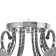 Teresa chandelier 8x40W E27 chrome, black chrome 74x74x22cm