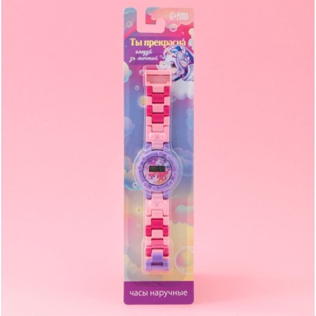 Electronic watch watches "You are beautiful", with a strap-designer-5