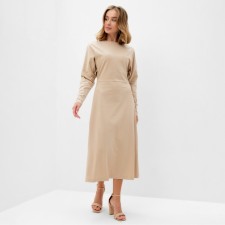 Women's knitted dress Minaku: Basic Line Beige Color, Rr. 44