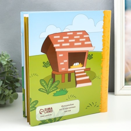Photo album magnetic 20 sheets "Chicken. Fly, despite the prohibitions" 29x24x2 cm-1